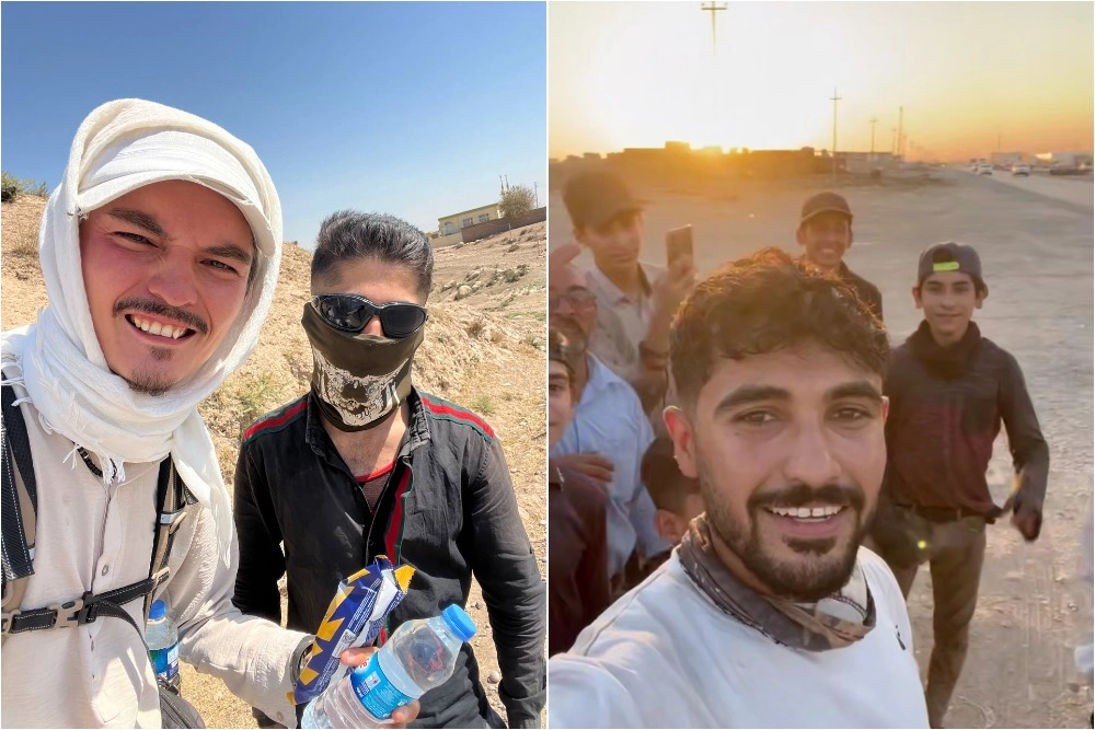 
        «Сейчас я в Ираке». Никита Кузнецов идет пешком уже 133 дня    