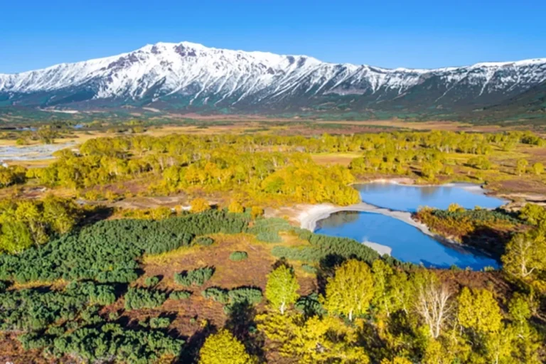 Палитра природы. Великолепная кальдера вулкана Узон с высоты