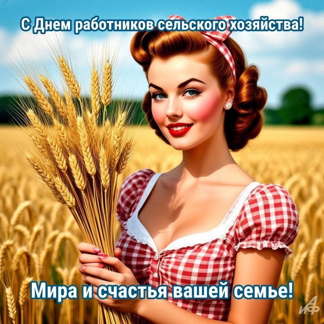 Открытки с Днем работников сельского хозяйства. Яркие картинки и пожелания
Открытки с Днем работников сельского хозяйства. Яркие картинки и пожелания