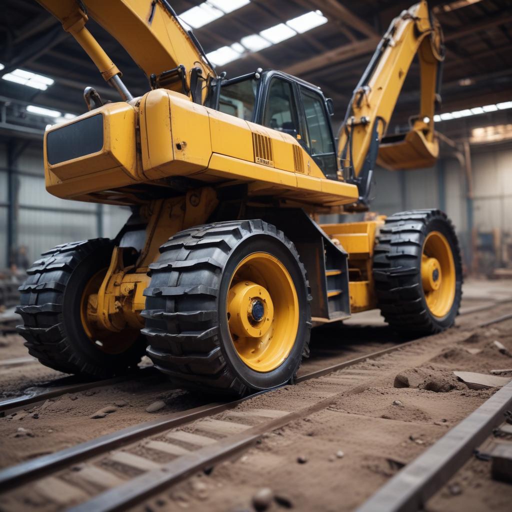 Ходовая часть экскаватора: гусеницы, направляющие колеса и опорные катки