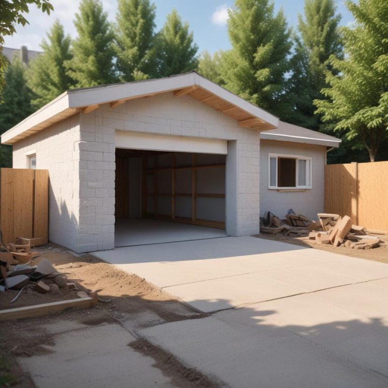 Гаражи из пеноблоков под ключ: цена от 450000 рублей и проекты